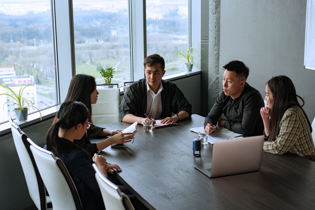 Singaporean remote team at work